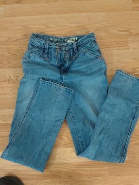Cruel Girl Straight Leg Denim Jeans in Blue